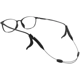 namaha for life Adjustable Sports Band Silicone Sunglass Cord Custom Glasses Holder Silicone Eyewear Retainer Eye Glasses Strap with Ear Grip - Black-picture-45