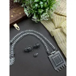 NAMAN ARTS Beaded & Oxidised Jewellery Set-picture-18