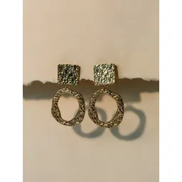 NAMAN ARTS Gold Plated Contemporary Antique Drop Earrings-picture-39