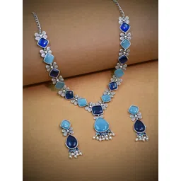 NAMAN ARTS Stone-Studded & Beaded Jewellery Set-picture-43