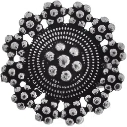 naman arts Oxidised Rings Set for Women – Traditional Indian Circular Medallion Design Statement Rings Combo, Antique Finish Ethnic Jewellery image 4