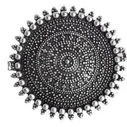 naman arts Oxidised Rings Set for Women – Traditional Indian Circular Medallion Design Statement Rings Combo, Antique Finish Ethnic Jewellery image 1