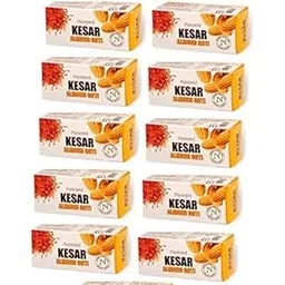 Nandini Kesar & Almond Goti Facial soap For Man & Women, 25g. (Pack of 10)-picture-12