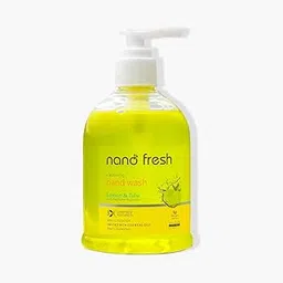 Nano Fresh lemon and tulsi Cleansing hand wash | Blended with Shea Butter and Glycerine | Kills 99.9% Harmful Germs | Antibacterial Formula | 3X Hydrating and Moisturizing (Lemon and Tulsi)-picture-32