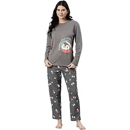 nap chief Adult Unisex Cotton Printed Night Suit for Men & Women, Tshirt & Pyjama Set for Sleepwear-picture-18