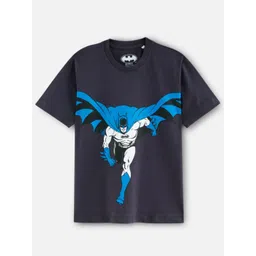 Nap Chief Kids Batman Graphic Printed Round Neck Cotton Relaxed Fit T-shirt-picture-13