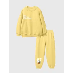 Nap Chief Kids Daisy Duck Printed Long Sleeves Pure Cotton Sweatshirt With Jogers-picture-20