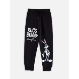 Nap Chief Unisex Black Melange Cotton Character Based Looney Tunes Track Bottoms & Joggers-picture-12