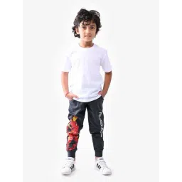 Nap Chief Unisex Charcoal Melange Cotton Character Based Marvel Avengers Track Bottoms & Joggers-picture-17