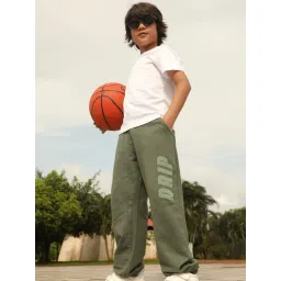 Nap Chief Unisex Iceberg Green Cotton Printed Joggers-picture-34