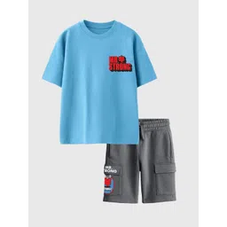Nap Chief Unisex Kids Printed T-shirt with Shorts-picture-12