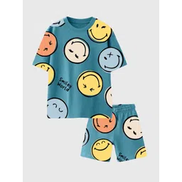 Nap Chief Unisex Kids Printed T-shirt with Shorts-picture-31