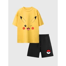 Nap Chief Unisex Kids Printed T-shirt with Shorts-picture-47