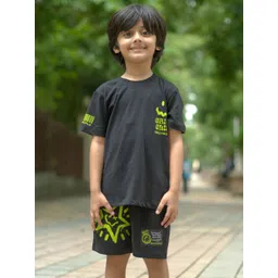 Nap Chief Unisex Kids Printed T-shirt with Shorts-picture-37