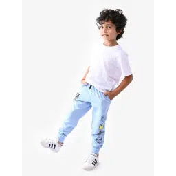 Nap Chief Unisex Light Blue Cotton Character Based Marvel Avengers Track Bottoms & Joggers-picture-14