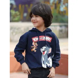 Nap Chief Unisex Navy Cotton Character Based Full Sleeves Tom And Jerry Sweatshirts & Hoodies-picture-29