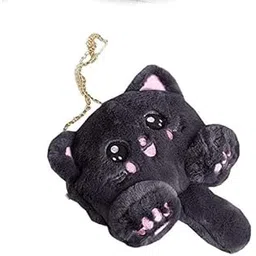 napp mall Cat Animal Shoulder Bag Messenger Bags Faux Fur Handbag Chain Cartoon Crossbody Handbags Unique designer sling bag Handbag With Chain kids sling Bag Handbag for Girls-picture-16