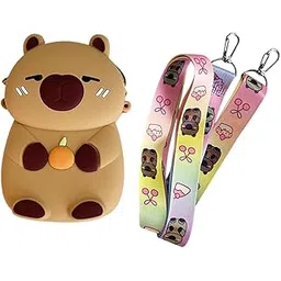 Napp Mall Soft Silicone popit Purse for Kids and Girls Cute popit_Fidget Purse for Children Kids Soft Silicone popit Shoulder Bag Silicon pop it Bag for kidss (Teddy popoit)-picture-15