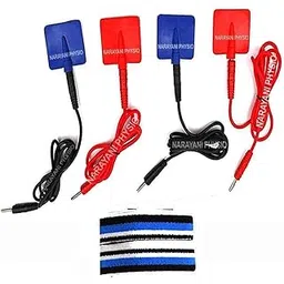 NARAYANI TRADERS Ift Physiotherapy Wires 4 Pads And Straps Electrotherapy Pain Relief |Set of 4|-picture-14