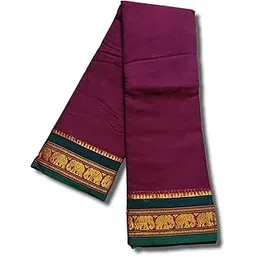 Narayanpet Pure cotton saree with Running Blouse piece For Womens Single Elephant Border-picture-34