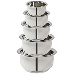 narv Kitchen Serving Cookware Cooking Bowl | Handi Set 5-Pieces | Biryani Handi A0 4.7 inch, 5.5 inch, 6.2 inch, 6.6 inch, 7.4 inch Lid Set, Pack of 5-picture-26