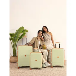 Nasher Miles Bali Set Of 3 Textured Hard-Sided Large Medium Cabin Trolley Bags-image-41