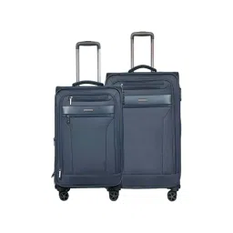 Nasher Miles Berlin Expander Soft-Sided Polyester  Set of 2 Navy Blue Trolley Bags (65 & 75 cm)-picture-20