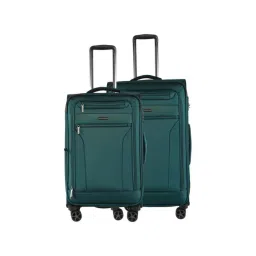 Nasher Miles Berlin Expander Soft-Sided Polyester  Set of 2 Teal Trolley Bags (65 & 75 cm)-picture-19