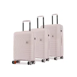 Nasher Miles Boston Pink 8 Wheels Large Hard Cabin Trolley Bag Set of 3-picture-20