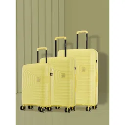 Nasher Miles Boston Set Of 3 Textured Hard Suitcase Trolley Bags-picture-16