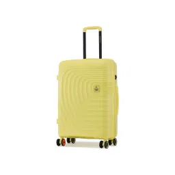 Nasher Miles Boston Yellow 8 Wheels Medium Hard Cabin Trolley Bag-picture-13