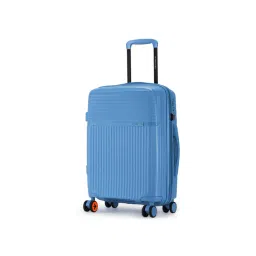 Nasher Miles Krabi Steel Blue 8 Wheels Small Hard Cabin Trolley Bag-picture-10