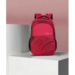 nasher miles Large 45 L Backpack Wave Backpack for Men & Women | 3 compartment/Casual/College Bag | Red, 45L-picture-10