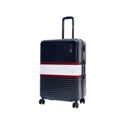 Nasher Miles Mexico Navy Blue & White 8 Wheels Large Hard Cabin Trolley Bag - 75cm-picture-13