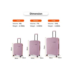 Nasher Miles Montreal Textured Hard-Sided Trolley Bag image 5