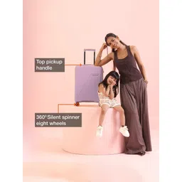 Nasher Miles Montreal Textured Hard-Sided Trolley Bag image 2