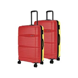 Nasher Miles Nicobar Hard-Sided Polypropylene Set of 2 Red and Yellow Trolley Bags (65 & 75 cm)-picture-12