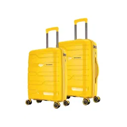Nasher Miles Paris Hard-Sided Polypropylene  Set of 2 Yellow Trolley Bags (55 & 65 cm)-picture-23