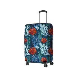 Nasher Miles Polyester 75 cm (28 Inch) Large Protective Luggage Cover - Coral Design image 1