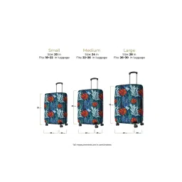 Nasher Miles Polyester 75 cm (28 Inch) Large Protective Luggage Cover - Coral Design image 2