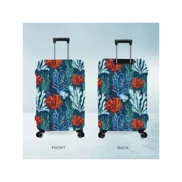 Nasher Miles Polyester 75 cm (28 Inch) Large Protective Luggage Cover - Coral Design image 3