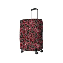 Nasher Miles Polyester 75 cm (28 Inch) Large Protective Luggage Cover - Maroon Paisley Design-picture-16