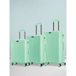 Nasher Miles Pondicherry Hard-side Polypropylene Luggage Set of 3 Mint Green Trolley Bag(55,65&75Cm)-picture-20