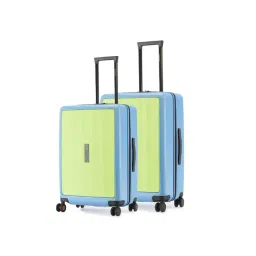Nasher Miles Zanzibar Green & Blue 8 Wheels Large Hard Cabin Trolley Bag Set of 2-picture-47