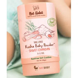 nat habit baby Nat Habit Kusha Baby Powder Shwet Chandan - 150g-picture-33