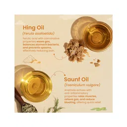 nat habit baby Nat Habit Tummy Roll-On | Hingu Saunf Anti-Colic | Ayurvedic Baby Relief for Colic, Bloating & Digestion | 100% Natural & Chemical-Free (40 ml) image 3