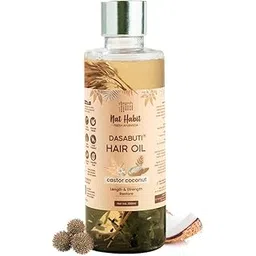 Nat Habit Castor Coconut Dasabuti Hair Oil for Length & Strenghting, Hair Cuticle & Retain Moisture, 200ml-picture-15