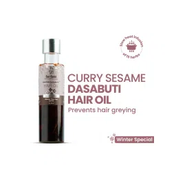 Nat Habit Curry Sesame Grey Hair Control Ayurvedic Oil With Indigo & Curry Leaves Retain Hair Colour-picture-12