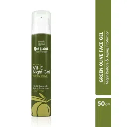 Nat Habit Green Olive Active Vit-E Night Face Gel - 50 gm-picture-24