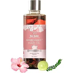 Nat Habit Hibiscus Amla Summer Hair Oil For Men & Women, Helps In Hair Growth & Thickness, For All Hair Types, No Paraffin, Mineral Oil, Preservatives & Chemicals, 100ml-picture-51